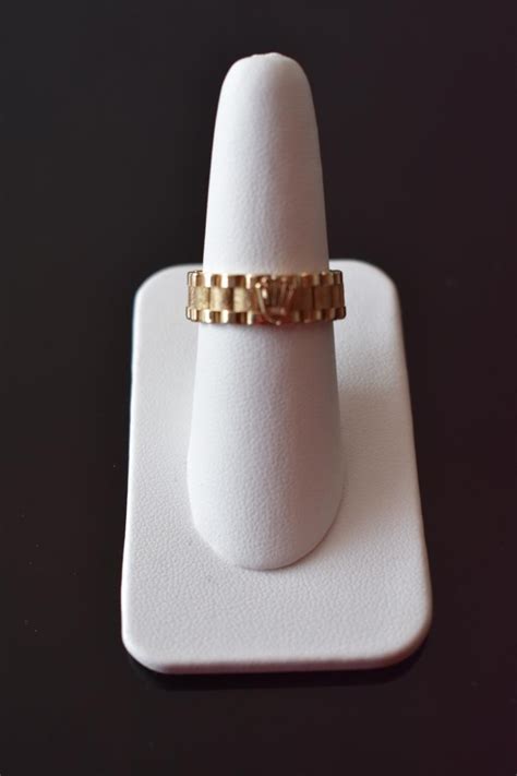 Anillo Tejido Rolex Para Dama Oro 14 K Envio .